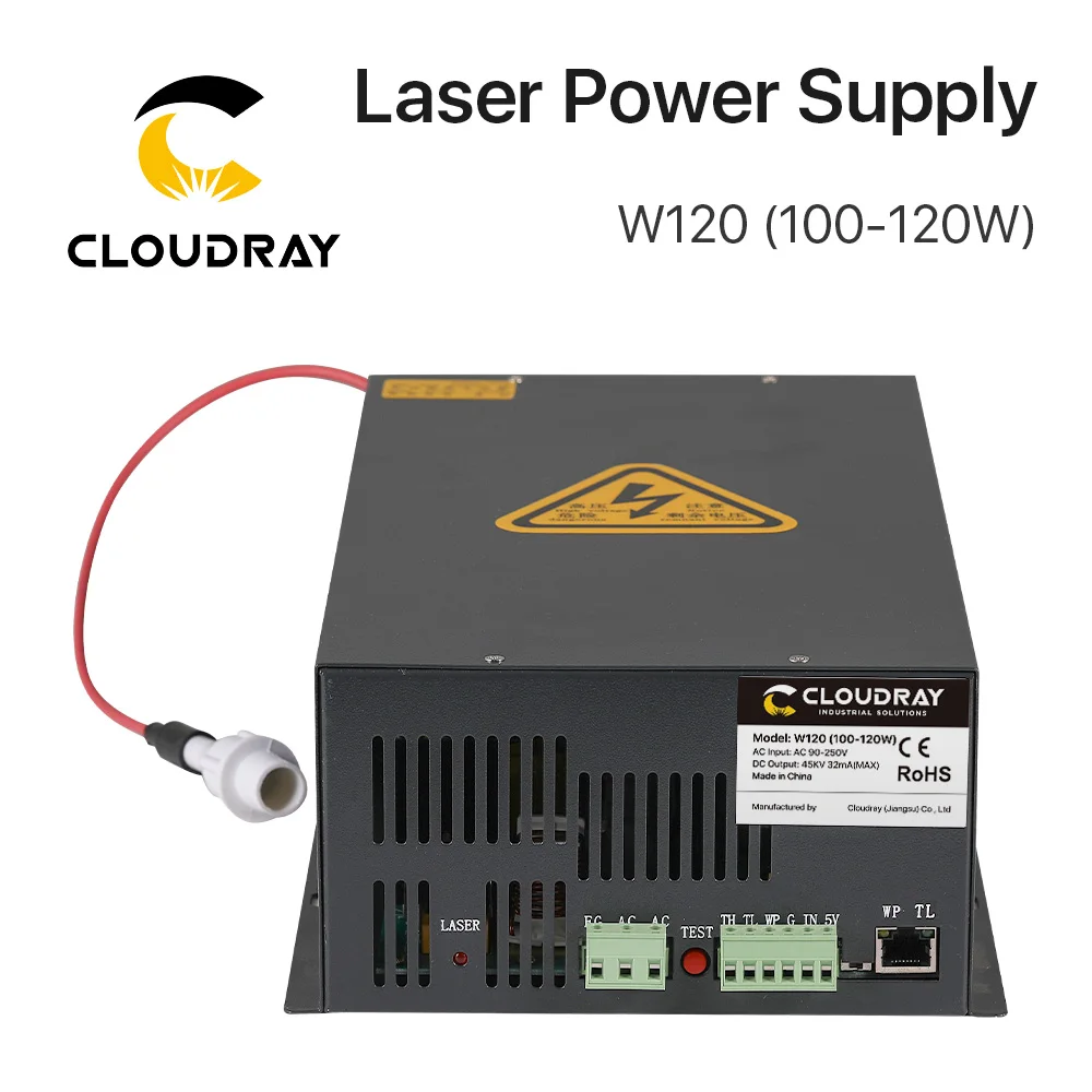 100-120W CO2 Laser Power Supply for CO2 Laser Engraving Cutting Machine W120 T / W Series co2 laser power supply