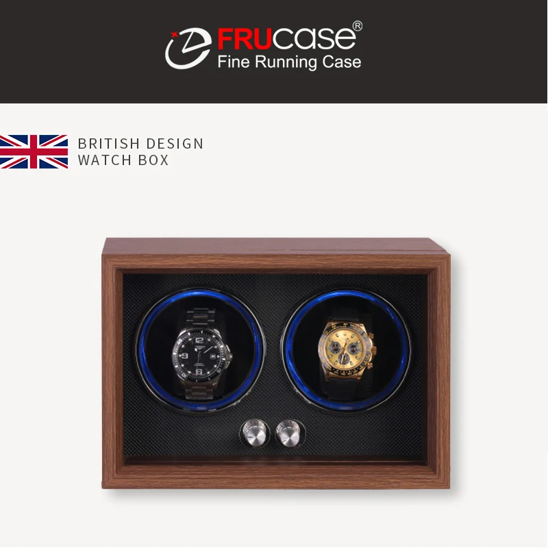 FRUCASE WOODEN Watch Winder for Automatic Watches Watches Box Jewelry Watch Display Collector Storage With LED watch winder,watch display case