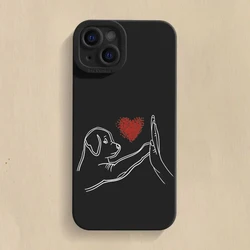 Cat Dog High Five Silicone Phone Case - Shockproof Soft Cover - 7 8 Or SE 2020 (1)