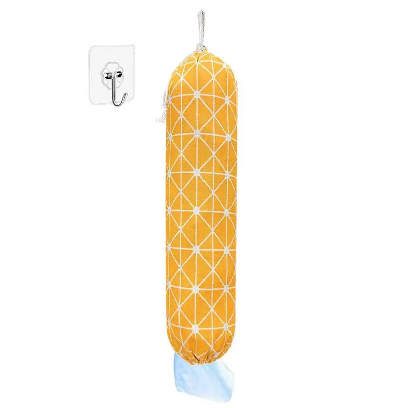

Trash Bag Storage Dispenser Wall Mount Shopping Bag Storage Washable Large Shopping Bags Carrier Garbage Bag Dispenser For Home