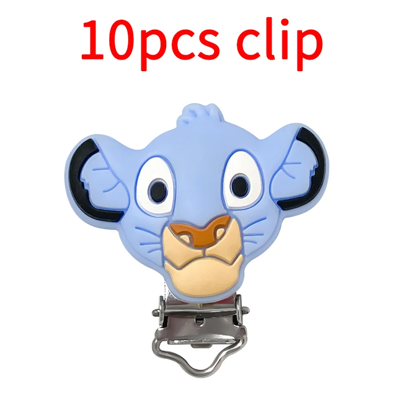 10pcs Silicone Disney Clips, Baby Pacifier Clips Holder, Silicone Dummy Pacifier Chain Accessories, BPA-Free Customized, Pacifier Clip, Pacifier Chain, Pacifier Accessories
