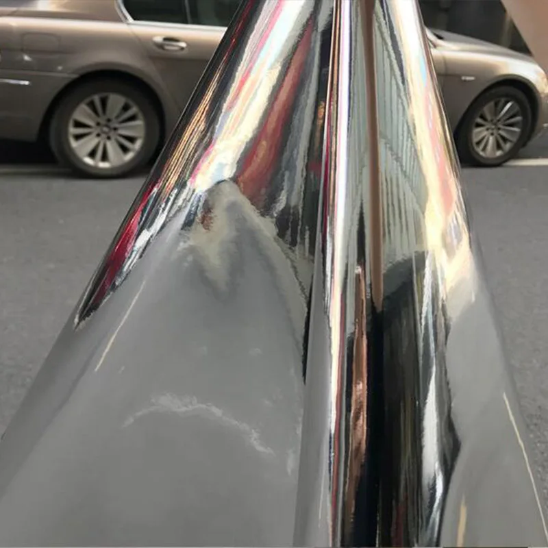 Shiny Silver Mirror Fabric Pu Faux Leather Mirror Metallic Designer Fabric Sewing DIY Bag/Design Stage Costumes Decoration