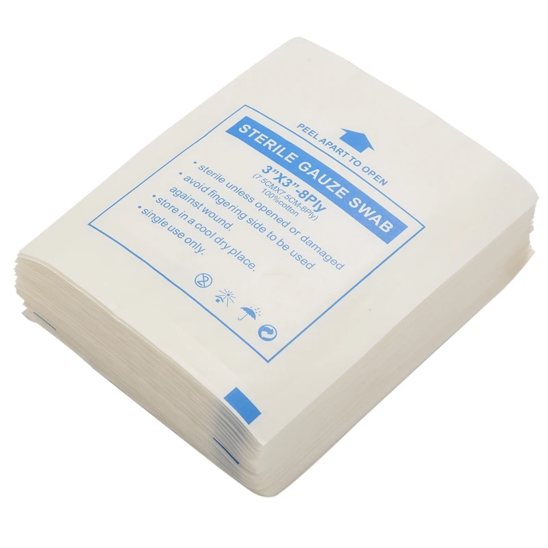 30 Piece Gauze Pad Cotton First Aid Waterproof Wound Dressing Sterile