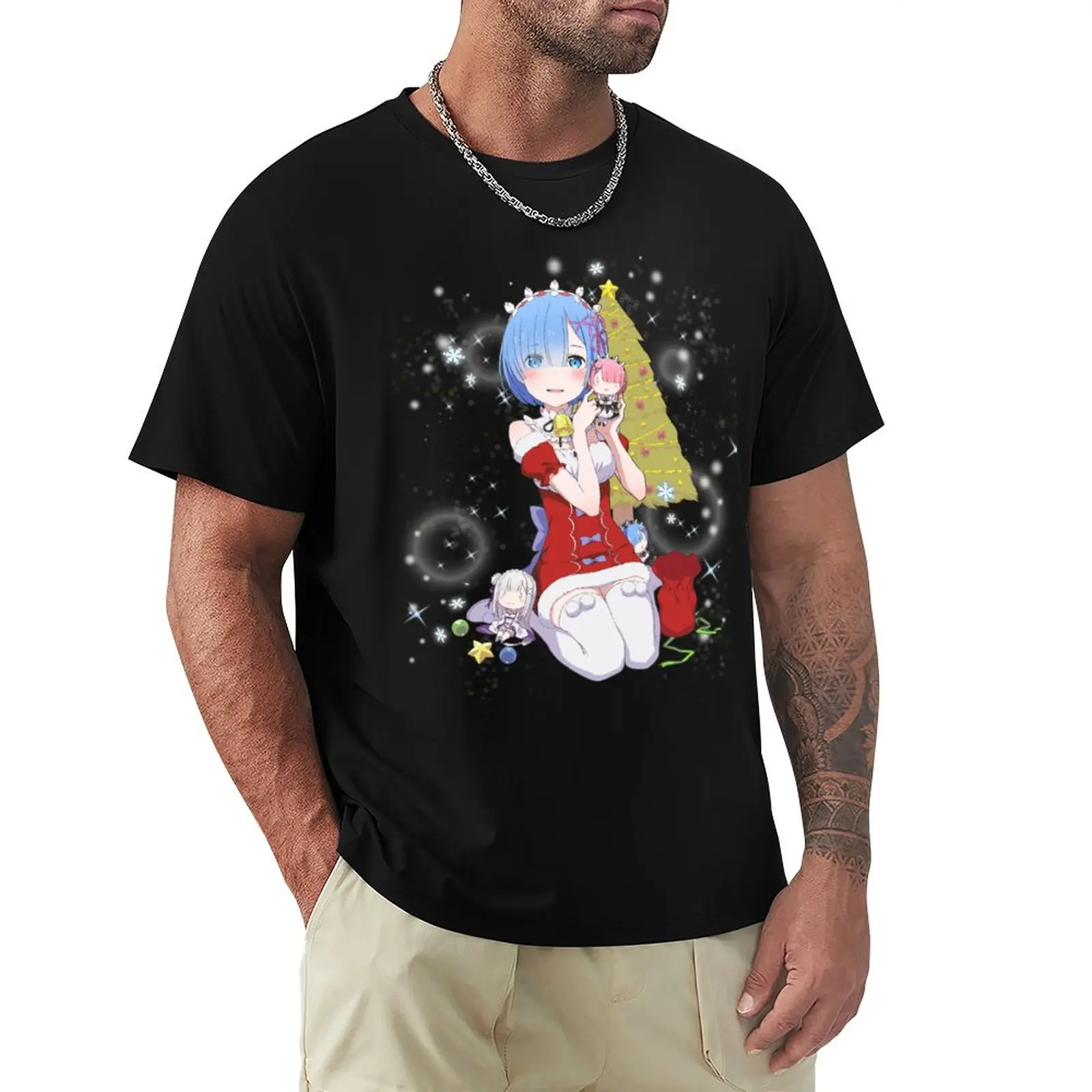 

Rem ( Christmas ) T-Shirt blacks plus size tops mens t shirt graphic