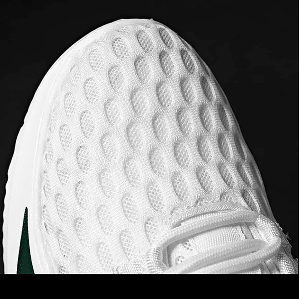 2023 Spring and Autumn New Breathable Mesh Shoes Trend Hundred Sports and Casual Board Shoes Thick Bottom White Daddy Shoes Men