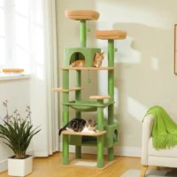 Multi-Level Cat Tree Luxury Tower with Condo Hammock 6