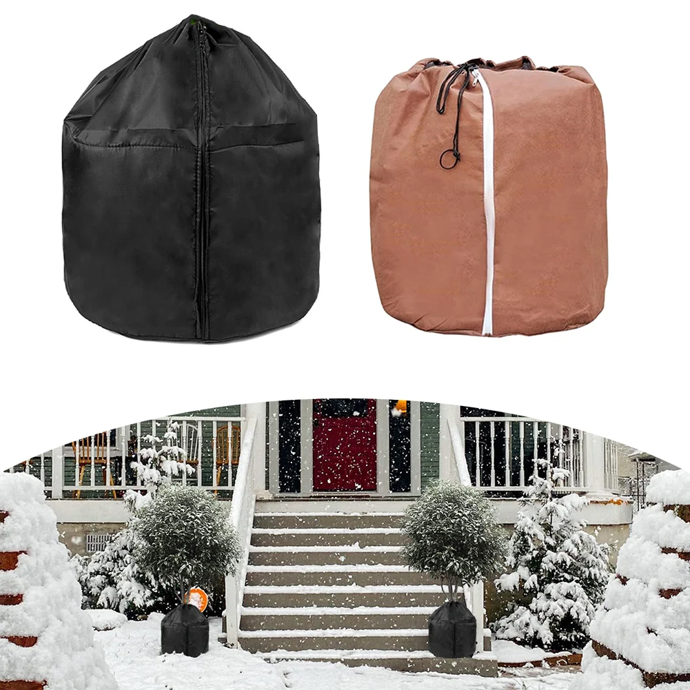 Winter Plant Protection Bag With Zip Drawstring Durable Reusable Frost  Winter Garden Pot Protector Plant Cover Garden Supplies - AliExpress