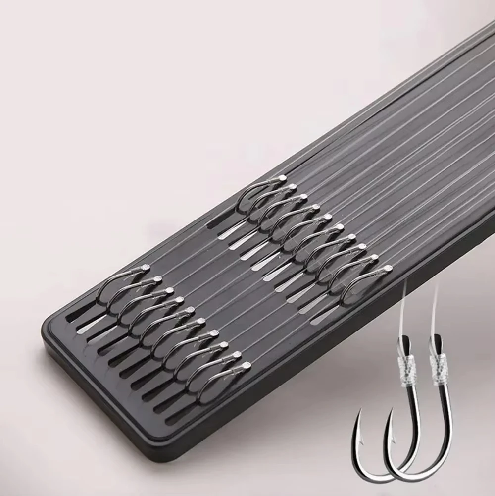 10pcs/set Double Hooks Fishing Line High Strength Thread and Swivels Fishing Accessories Thread Swivels with Hooks Kit 10pcs/set Double Hooks Fishing Line High Strength Thread and Swivels Fishing Accessories Thread Swivels with Hooks Kit