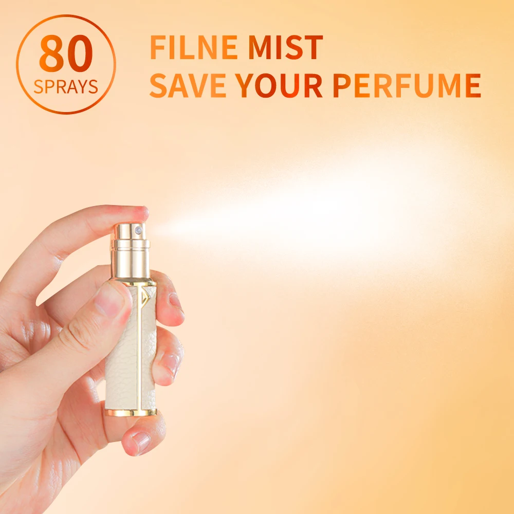 Mini Leather Refillable Perfume Atomizer 4