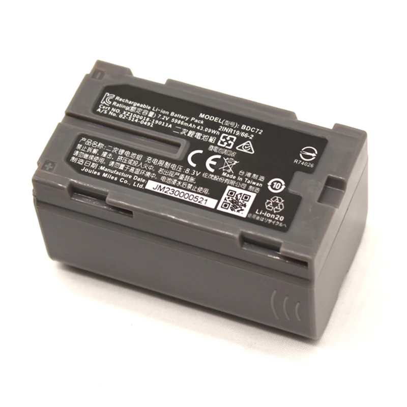 

High quality and Brand new BDC72 Battery for ES/OS Series Total Station 7.2V 5986mAh Lithium Battery