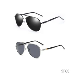 Unisex Polarized Reflective Sunglasses with UV400 Protection (Black Silver)
