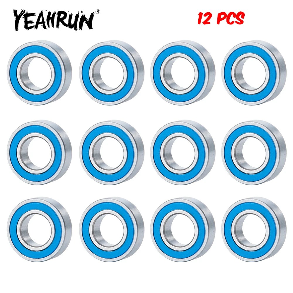 Yeahrun 12 Pz/Set Kit Cuscinetto Sigillato Per Asse Mozzo Ruota Per Tamiya Frog Super Champ Bear Hawk Rough Rider Rc Parti Di Aggiornamento Del Modell