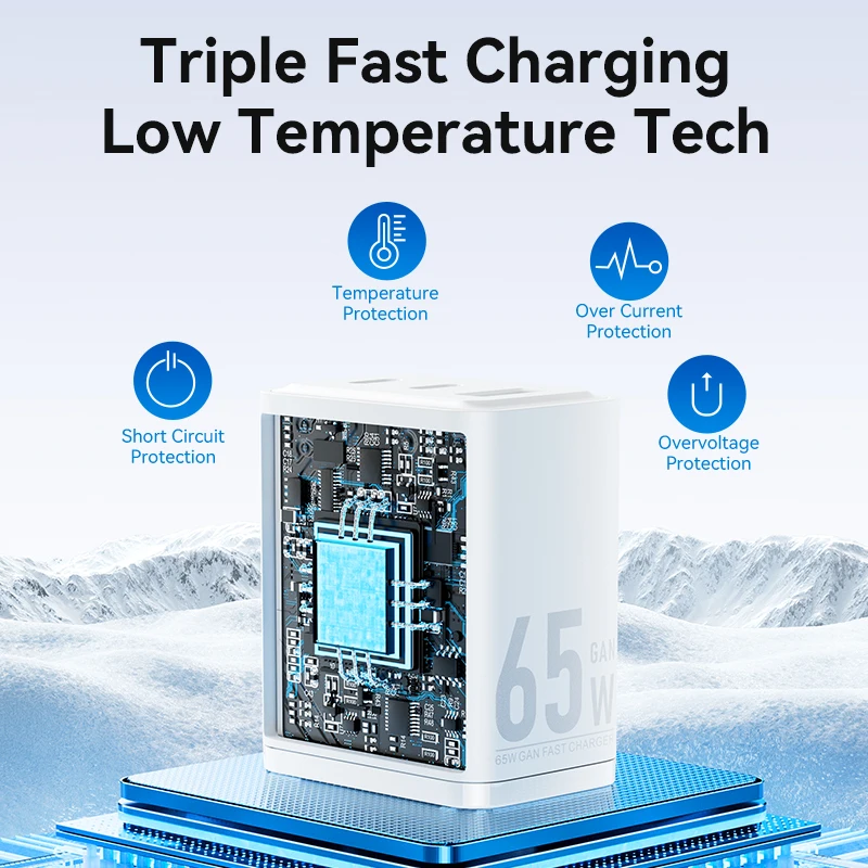 Gan Charger 65W GaN Charger Type C Quick Charge 4.0 3.0 USB Charger For iPhone 15 14 13 12 Pro Max Fast For Laptop PD Charge