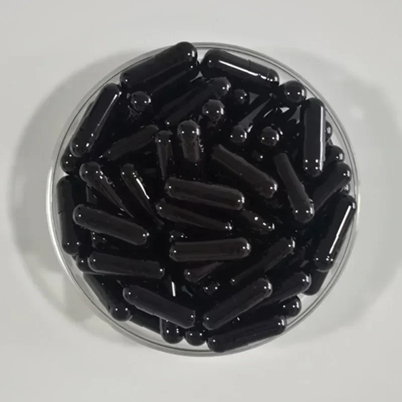 Hollow Gelatin Black 0 Size Empty Capsules Hard Gelatin Capsules Joined or Separated 1000pcs 0#