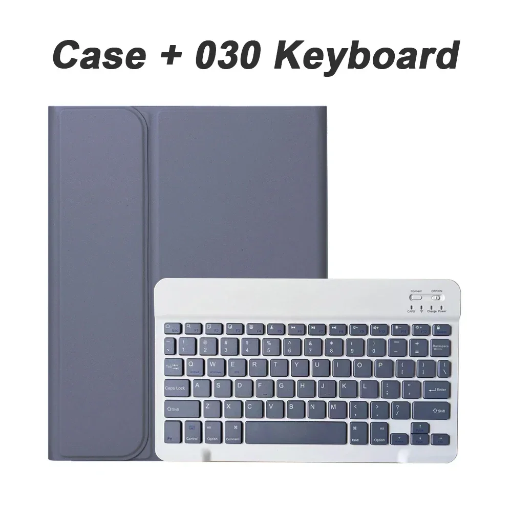 Premium Shockproof Tablet Case with Magnetic Bluetooth Keyboard - Fits 11-Inch Tablets