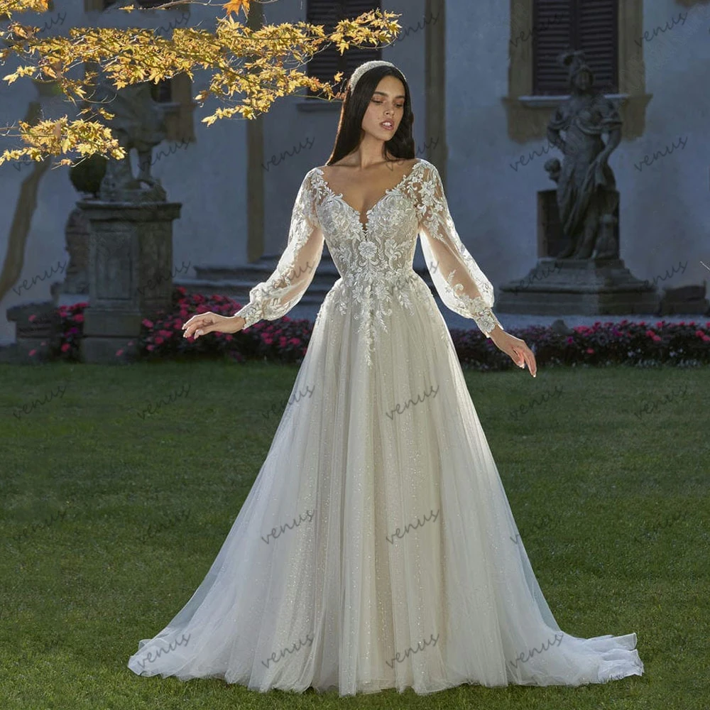 Платье свадебное кружевное ТРАПЕЦИЕВИДНОЕ