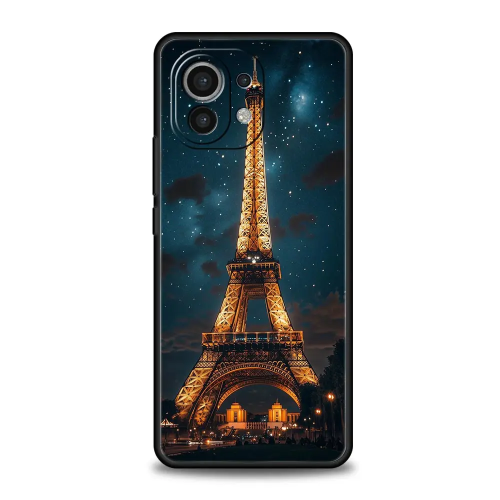 Elegant Red Umbrella Eiffel Tower Soft Phone Case
