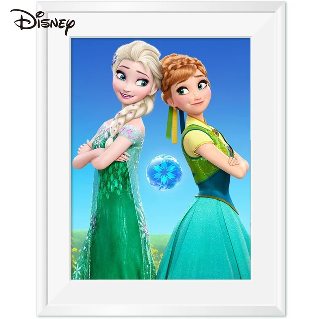 Disney Cross Stitch Princess With Long Hair DIY Horse Embroidery Fabric  Cartoon Printed Canvas Forest New Arrival Kit Wall Decor - AliExpress
