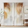2pcs, Curtains 2D print Eclectic decor Versatile 100% Polyester (without rod) Thermal Insulation, and Room Darkening Functions 2