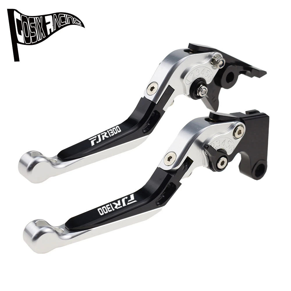 Fit For FJR 1300 2003 Folding Extendable Brake Clutch Levers FJR1300 FJR-1300 Motorcycle CNC Accessories Adjustable Handle Set 2