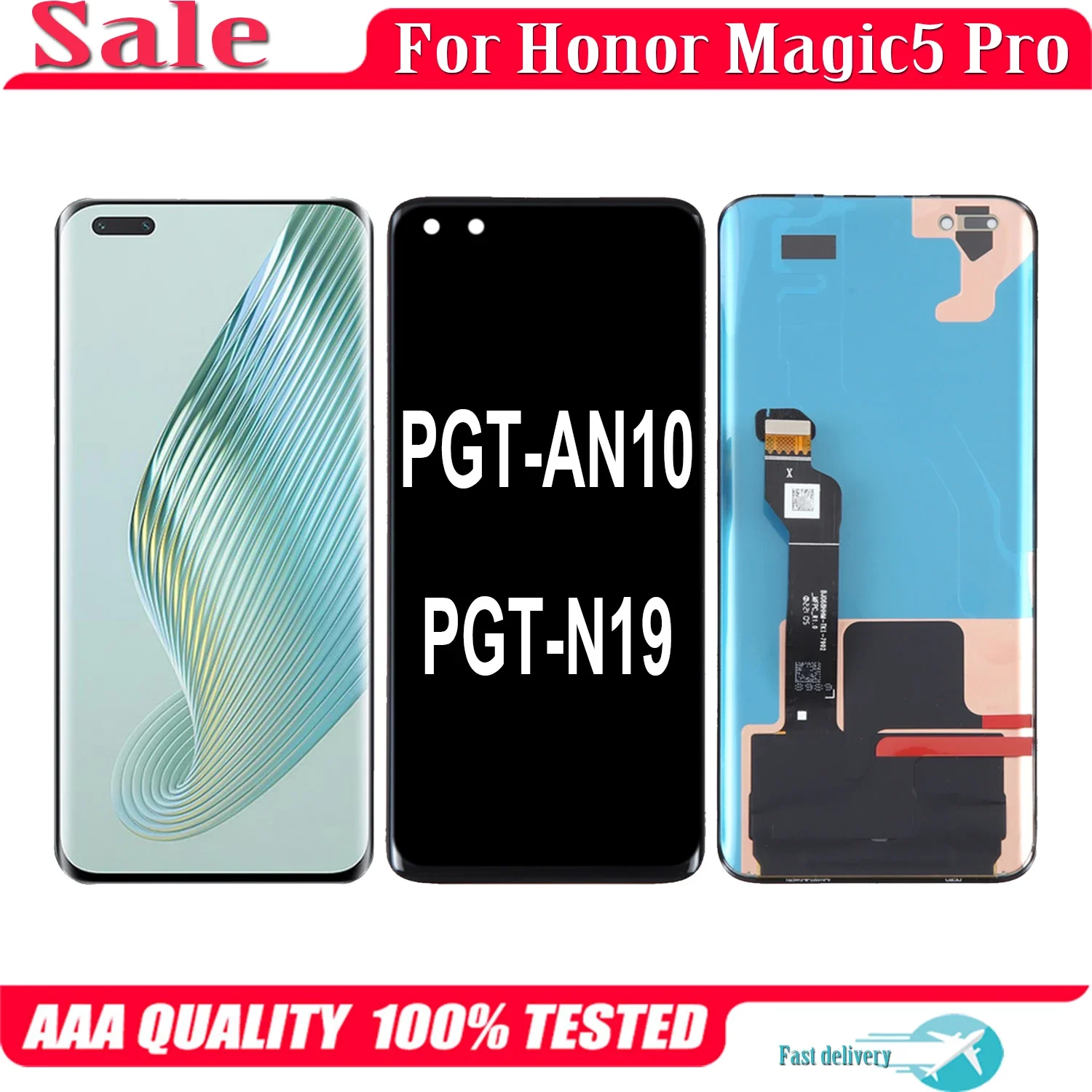 

Original 6.81" For Huawei Honor Magic5 Pro PGT-AN10 PGT-N19 LCD Magic 5 Pro Display Touch Screen Digitizer Assembly