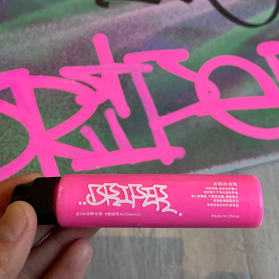 Permanent Marker Pen 30ml Graffiti Paint Pen 10mm Round Head Waterproof for Graffiti on Glass Cardboard Plastic Metal