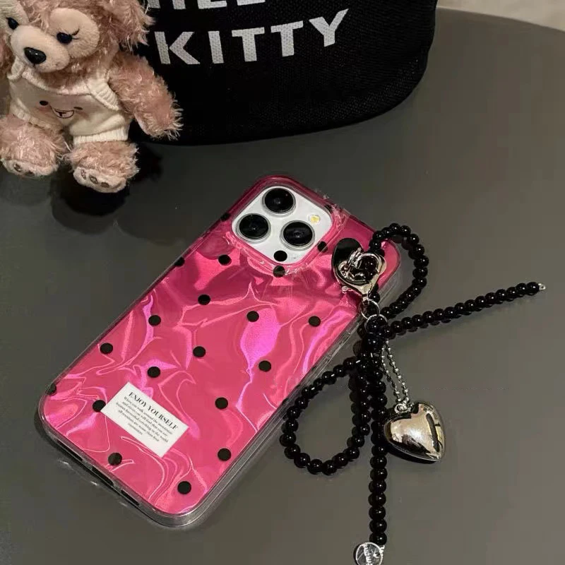 Butterfly Bowknot Dots Phone Case – Stylish Protective Cover with Whimsical Design
