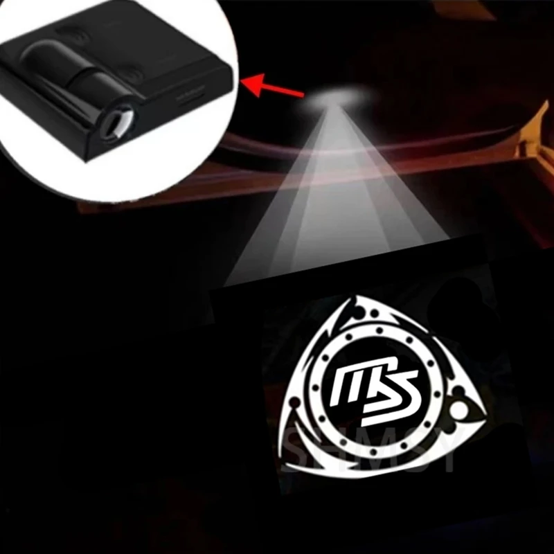LED 프로젝터 램프 자동차 문짝 예의등 마쓰다 MX-5 2 5 3 6 CX-8 CX-3 CX-5 CX-7 CX-9 MS MP RX-8 악셀라 8 7 액세서리, 2 개