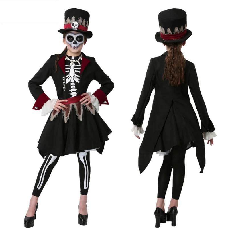 

Halloween Vampire Cosplay Zombies Skeletons Devil Cosplay Children's Day Carnival Stage Performance Costume Zombies Clothing