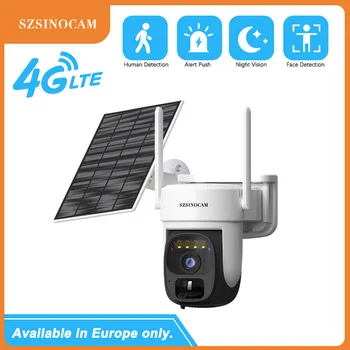 SZSINOCAM 3MP US 4G Solar Battery Powered Wireless Security Camera Color Night Vision PIR Motion Outdoor IP Camera 1