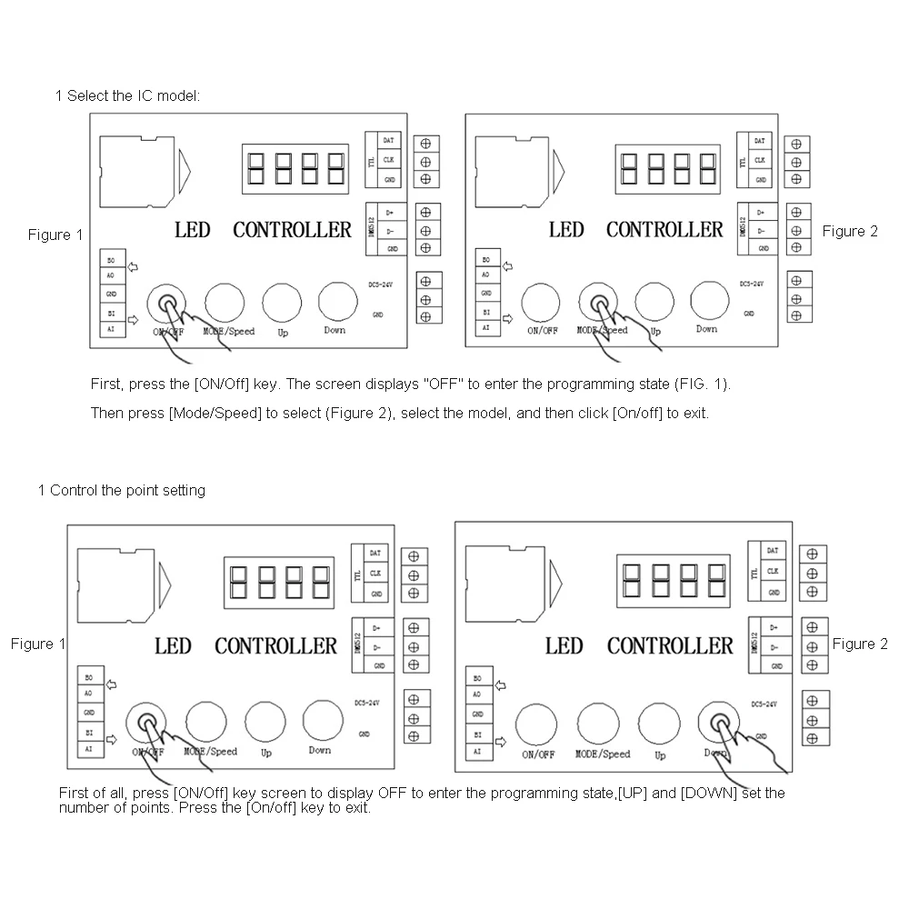 Description Picture 4 of itemDC5-12V LED Controller 2048Pixels For WS2801 WS2811 WS2812B 2048 LED Strip Light