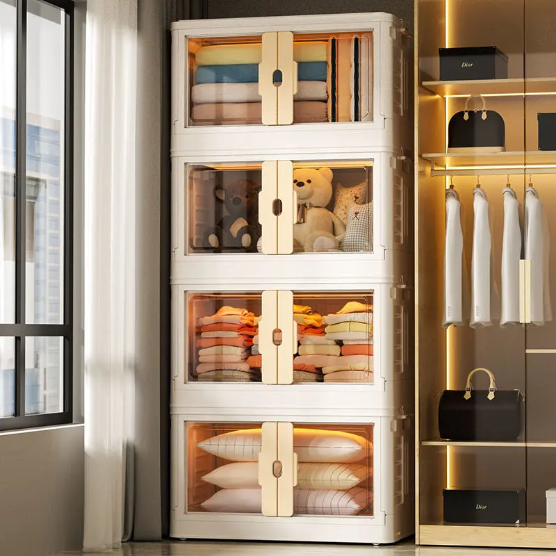 Large Capacity Storage Box Foldable Portable Plastic Clothes Toy