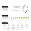 ALITREE D Color Moissanite Ring 925 Sterling Sliver Brilliant Diamond Cocktail Rings with GRA Certificate Jewelry for Women Gift 5