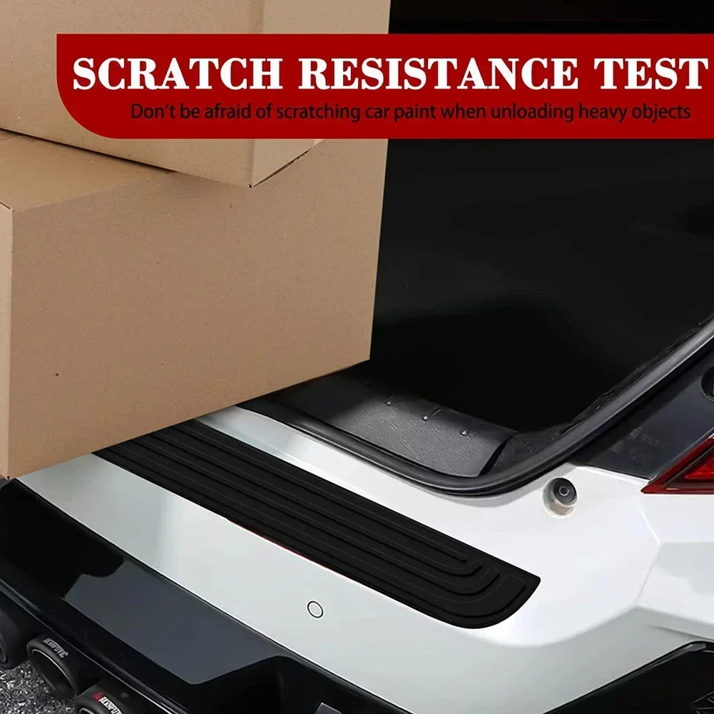 Rubber Car Trunk Door Sill Plate Protector Anti Scratch Guard