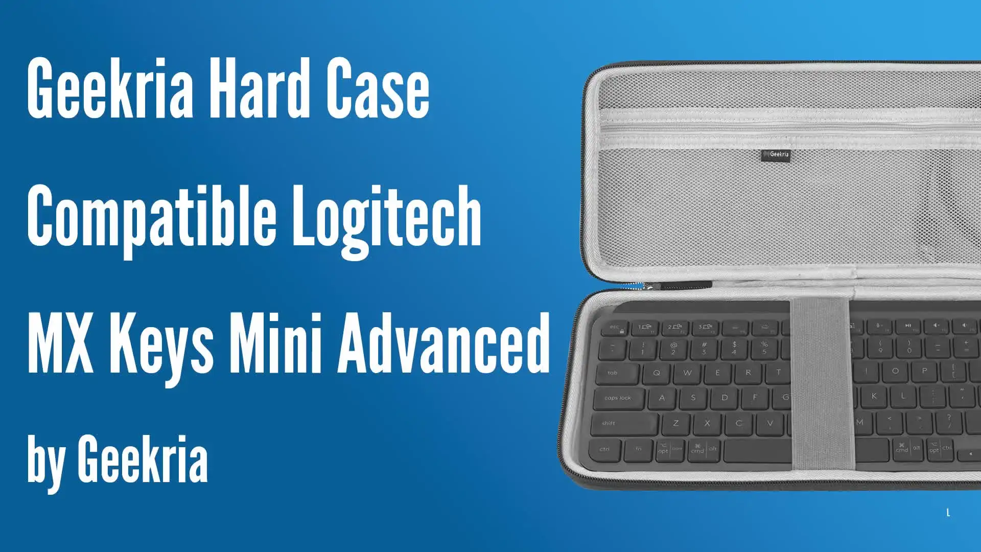 Geekria Keyboard Case for Logitech MX Keys Mini Advanced Wireless
