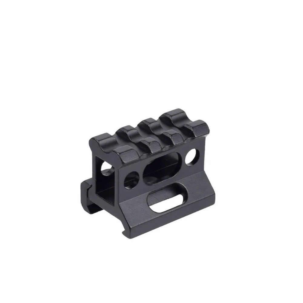 1" Height Picatinny Short Riser Mount Aluminum Alloy Scope Base 20mm Picatinny Rail