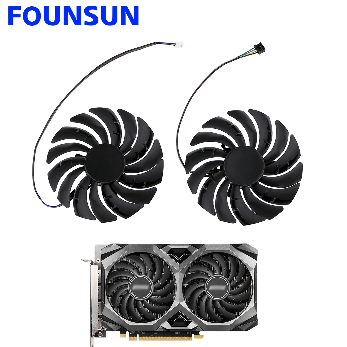 

New 95MM PLD10010S12HH Cooling Fan For MSI RTX 3070 3060 3060Ti Ventus 2X OC Graphics Card Cooler Fan