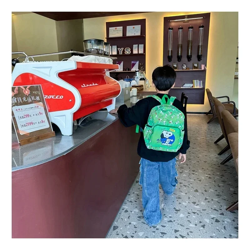 Snoopy Children's backpack Cartoon Printed Boys' Backpack Kindergarten Middle Class Schoolbag Cute Girls' Backpacks 34x27x12cm 6