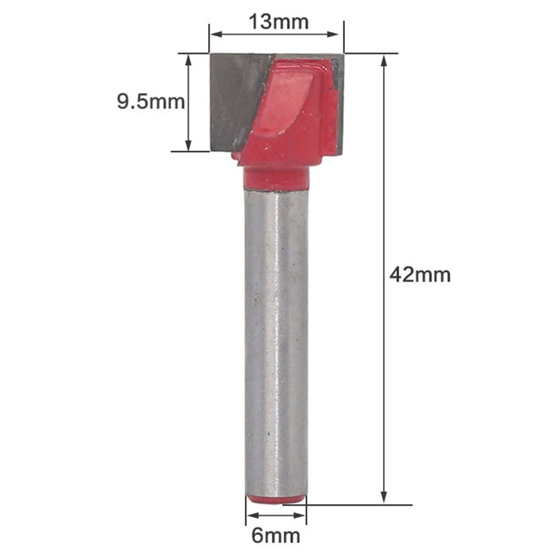 3Pcs Cleaning Bottom Router Bit Set 6mm Shank Double Flute Carbide Cutter Flat Spoilboard Surfacing Planing Tool