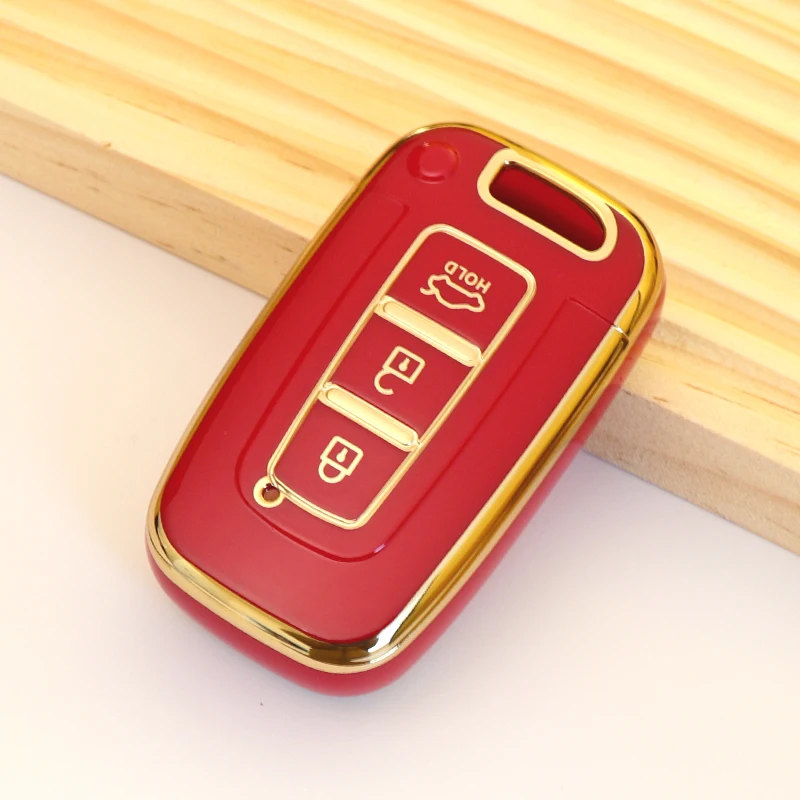 Premium 3/4 Button Car Key Case Cover – Elegant Protection for Your Vehicle's Key Fob