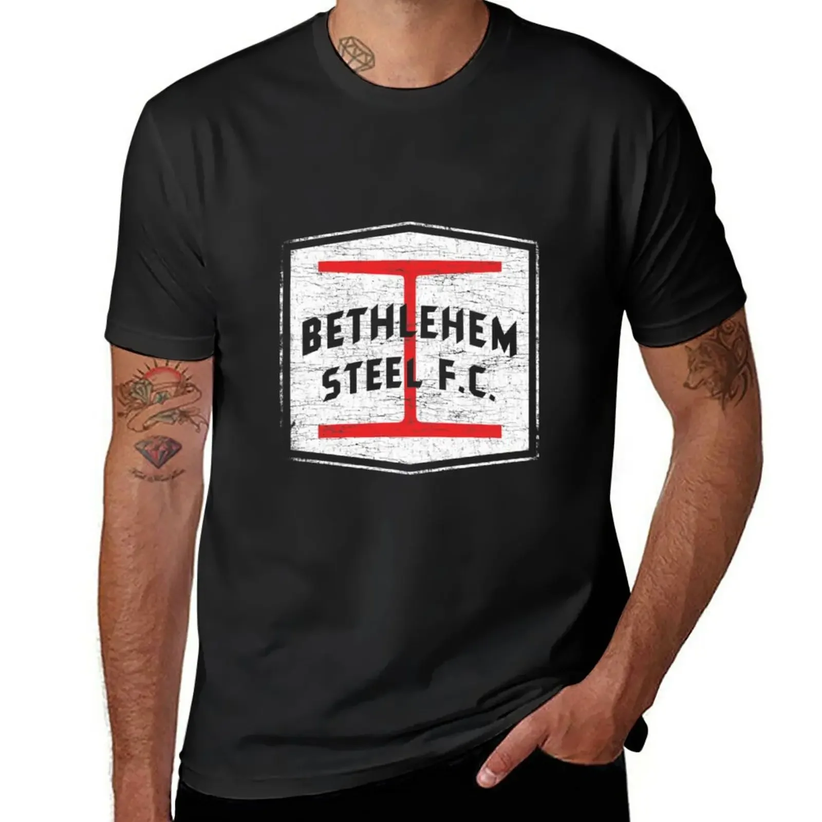 

Bethlehem Steel T-Shirt anime funnys plain Short sleeve tee men