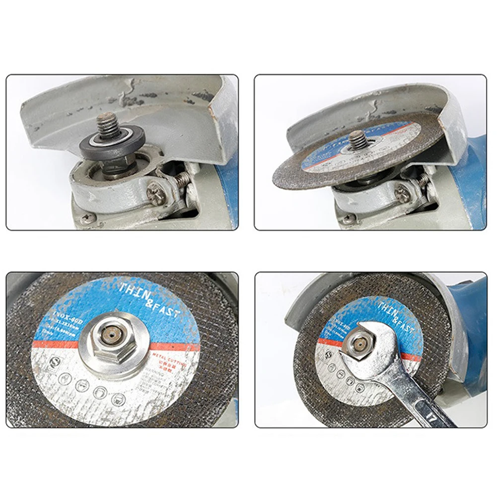Nut Hexagon Platen Angle Grinder Accessories Stainless Steel Pressure Plate Flange Nut 17mm Wrench Opposite