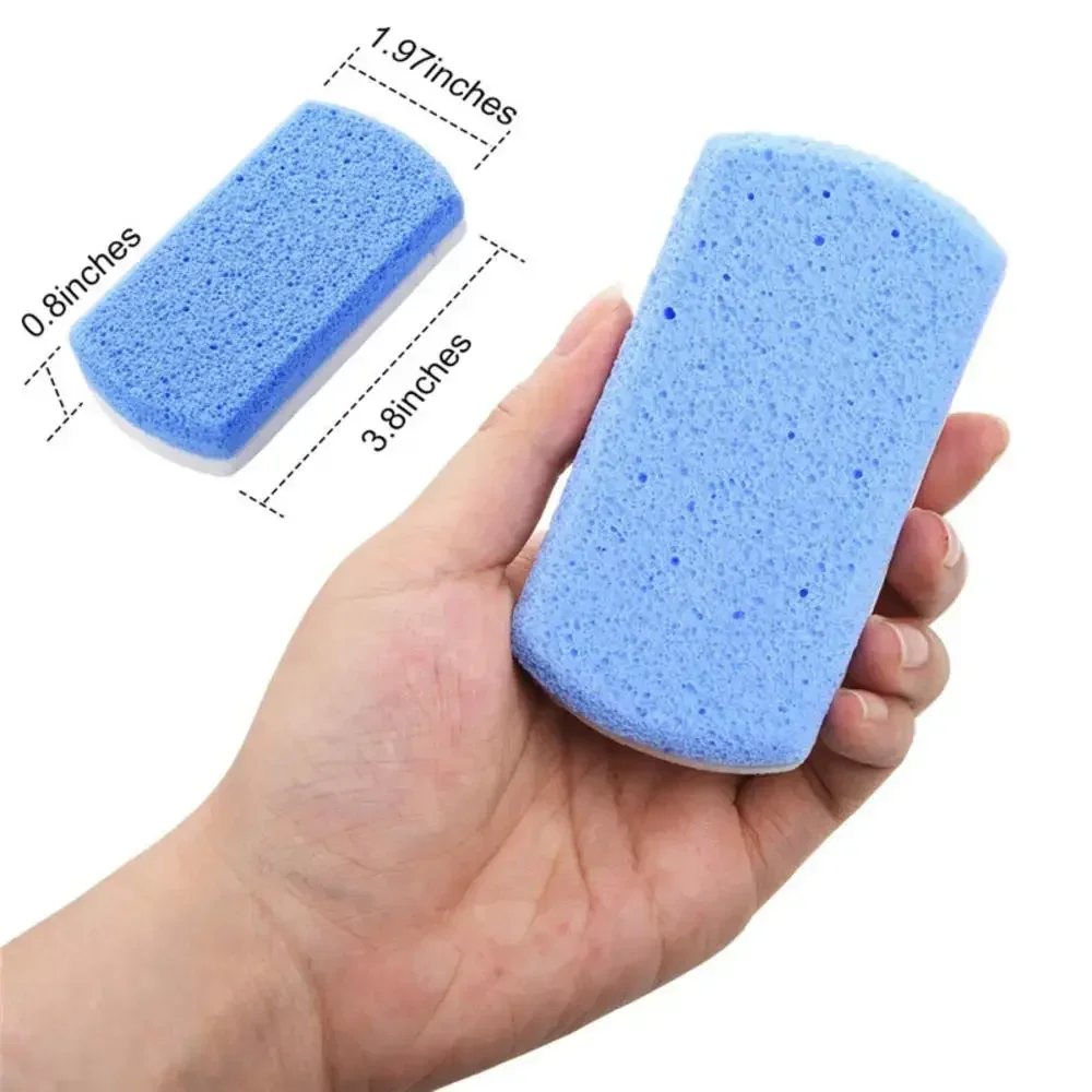 Fashionable Double Glass Foot Massage Tool Double Sided Horny Pumice Foam Glass Exfoliating Foot Stone Cleaning Tools