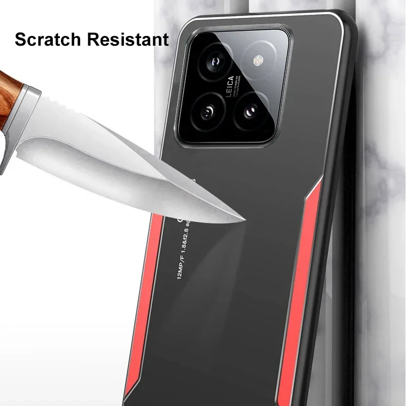 Ultra Protection Aluminum Alloy Matte Silicone Phone Case - Durable Metal Hard Back Cover