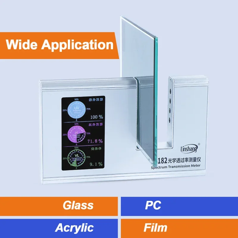 Window Film Tester TSER Meter SHGC Light Transmittance Tester Spectrum Transmission Meter Advanced for Window Tint LS182