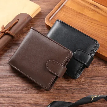 Portafoglio in Pelle Ultra Sottile per Uomo, Minimalista, Elegante, Porta Carte e Contanti, Casual e Professionale