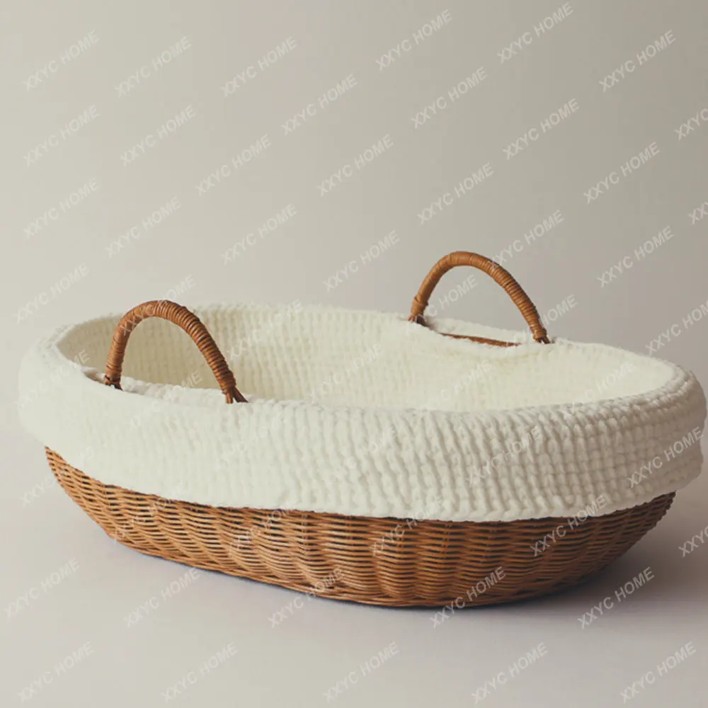 

Original Handmade Rattan Oval Summer Cool Large Muppet Cat Nest Four Seasons Universal
