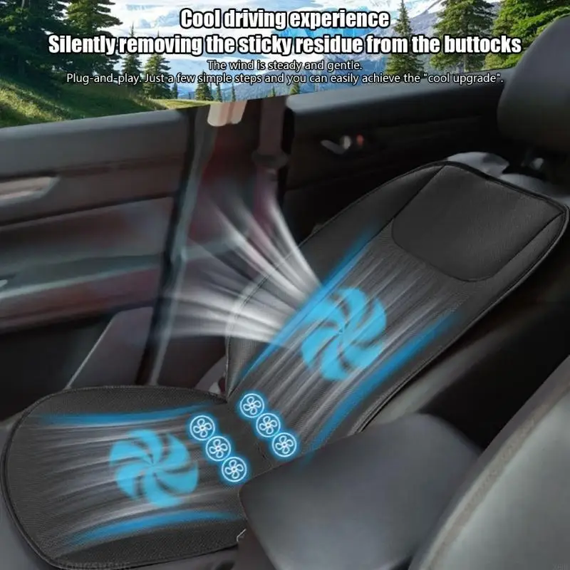 여름 운전의 편안함을 위한 X6HF 통풍 자동차 쿠션 720° 기류 설계