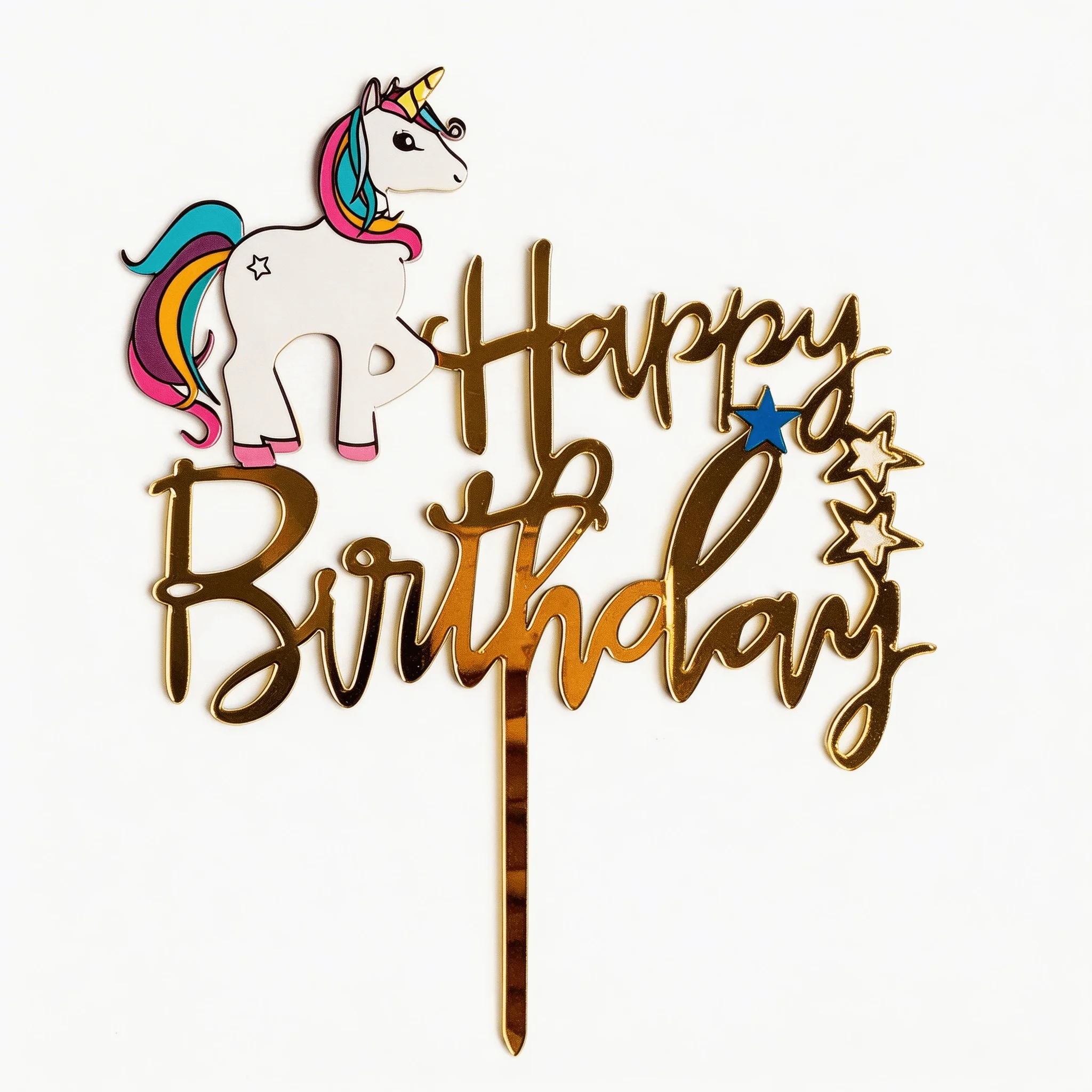 Regenbogen-Einhorn Geburtstagsdekoration Tischgeschirr Teller Tischdecke Servietten Strohhalme Partyzubehör für Kinder Ballon Tortendekoration Banner – Detail 16