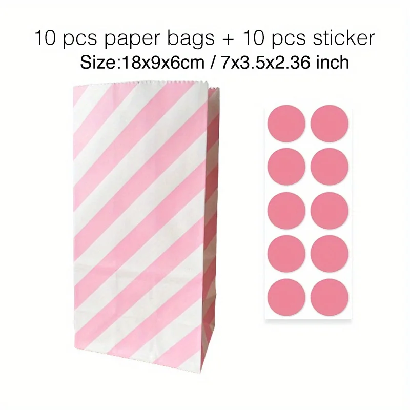 Vibrant Assorted Stand-Up Favor Bags with Stickers - Ideal